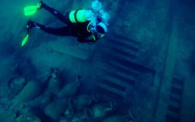 Encuentran la llave de la despensa (y de la historia) en el pecio romano de Bou Ferrer (Alicante)